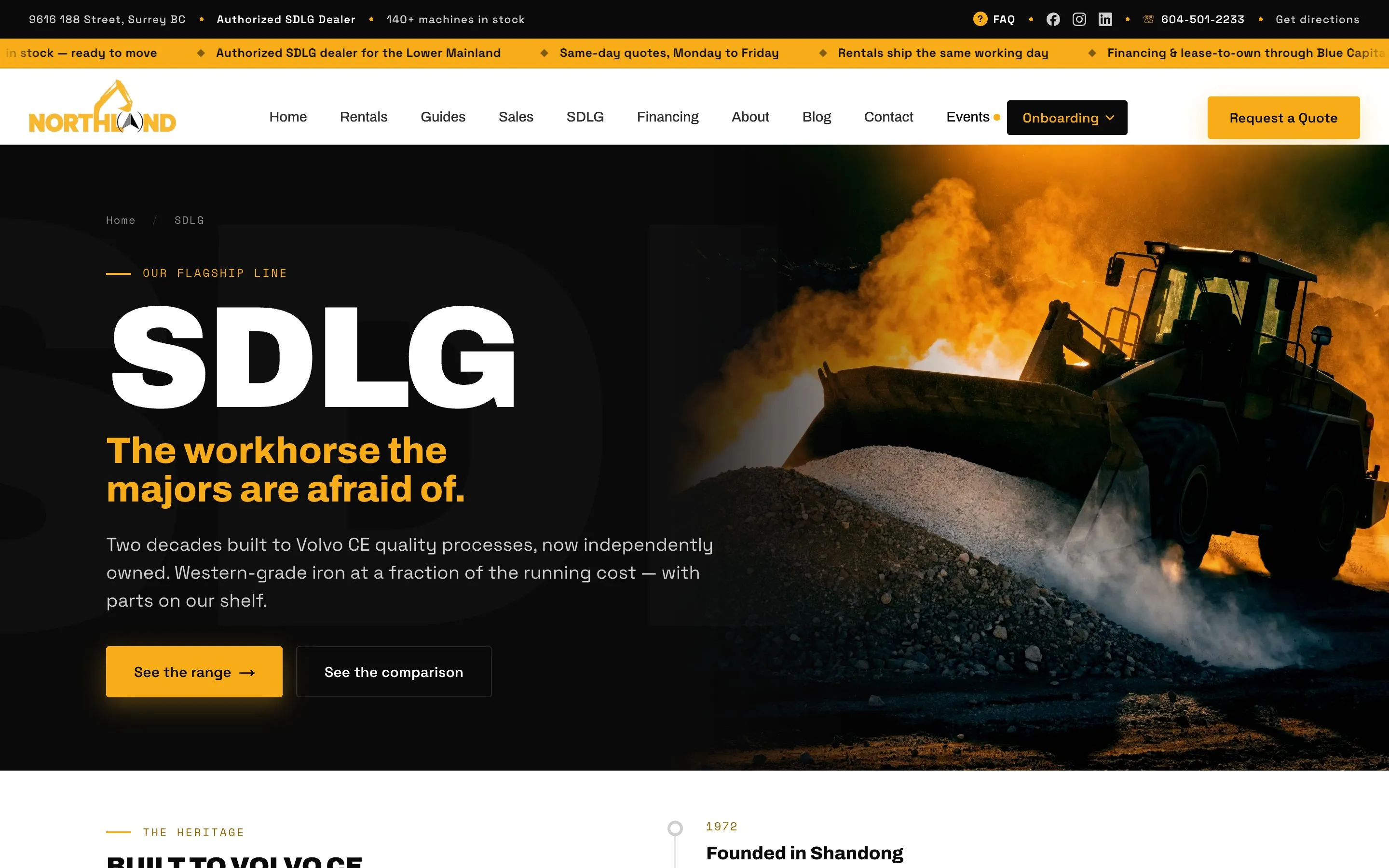 Northland Equipment — SDLG brand hub